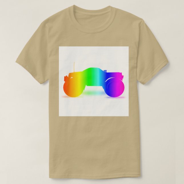 Camiseta Camión monstrual arcoiris 3 (Diseño del anverso)