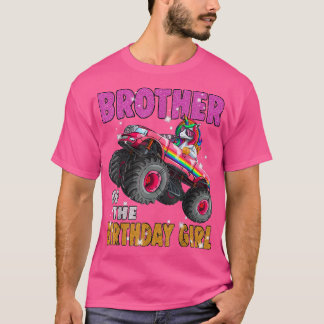 Camiseta Camión monstrual hermano de la Chica de cumpleaños
