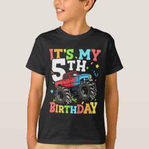 Camiseta Camión monstrual infantil es mi niño de quinto cum