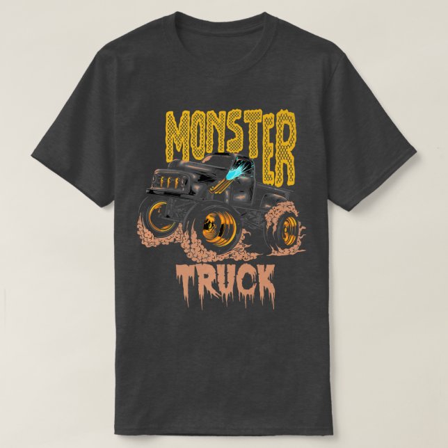 Camiseta Camión monstruo  (Diseño del anverso)