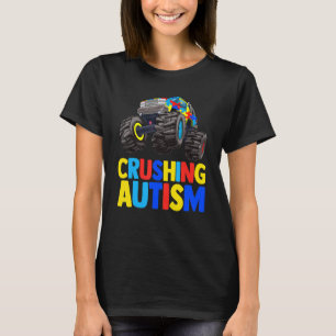 Camiseta Camión monstruo aplastando autismo australiano con