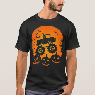 Camiseta Camión Monstruo Bat Pumpkin Costume Halloween