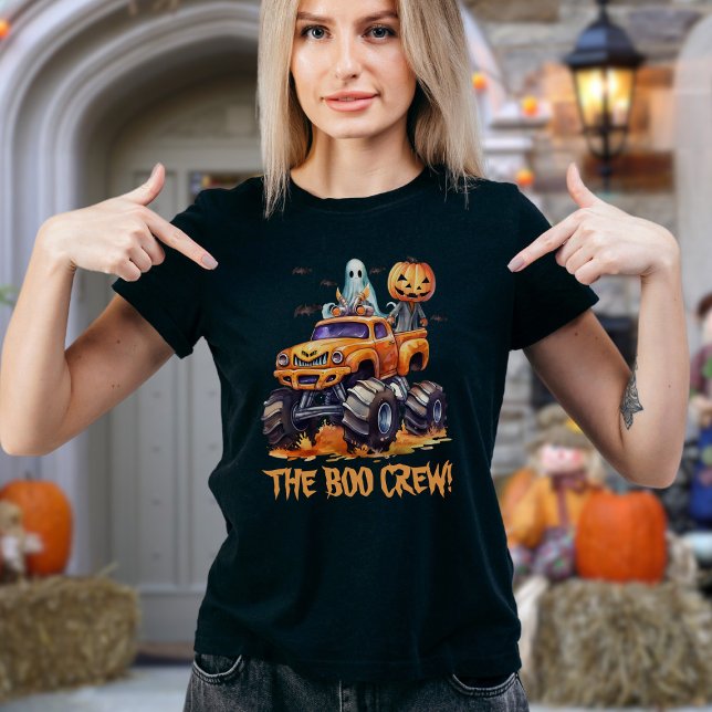 Camiseta Camión monstruo Boo Crew Halloween (Subido por el creador)