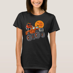 Camiseta Camión Monstruo Calabaza de Halloween Niño de 1 a