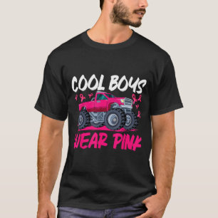 Camiseta Camión Monstruo Concienciación Cáncer de Mama Chic