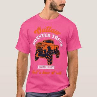 Camiseta Camión Monstruo de Coche Garage 1958 Al Aire Libre