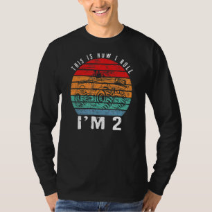 Camiseta Camión Monstruo de Cumpleaños de 2 años de antigüe