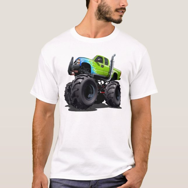 Camiseta Camión monstruo de dibujos animados (Anverso)