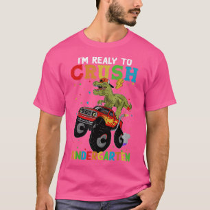 Camiseta Camión monstruo de dinosaurios de guardería para a