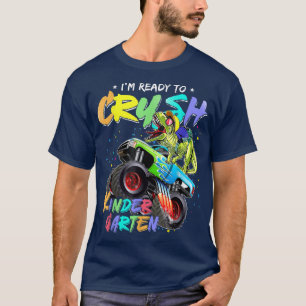 Camiseta Camión monstruo de dinosaurios de jardín infantil