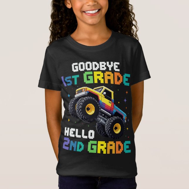 Camiseta Camión Monstruo de Graduación de 1º Grado (Anverso)