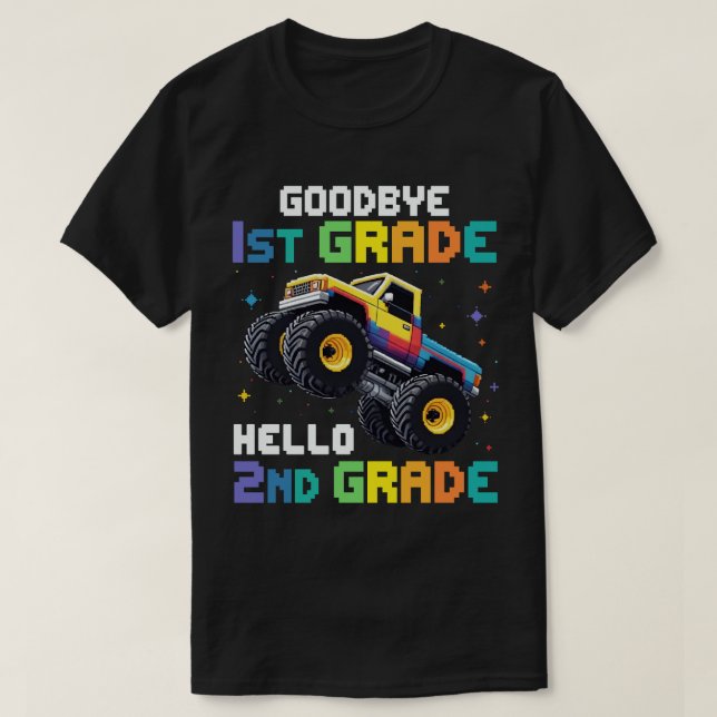 Camiseta Camión Monstruo de Graduación de 1º Grado (Diseño del anverso)