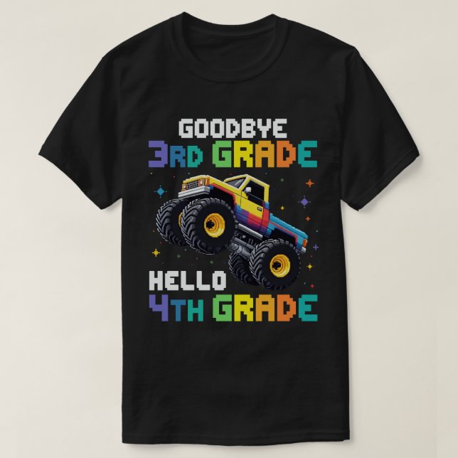 Camiseta Camión Monstruo de Graduación de 3º Grado (Diseño del anverso)