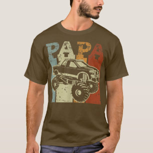 Camiseta Camión monstruo de hombre vintage- PAPA arte retro
