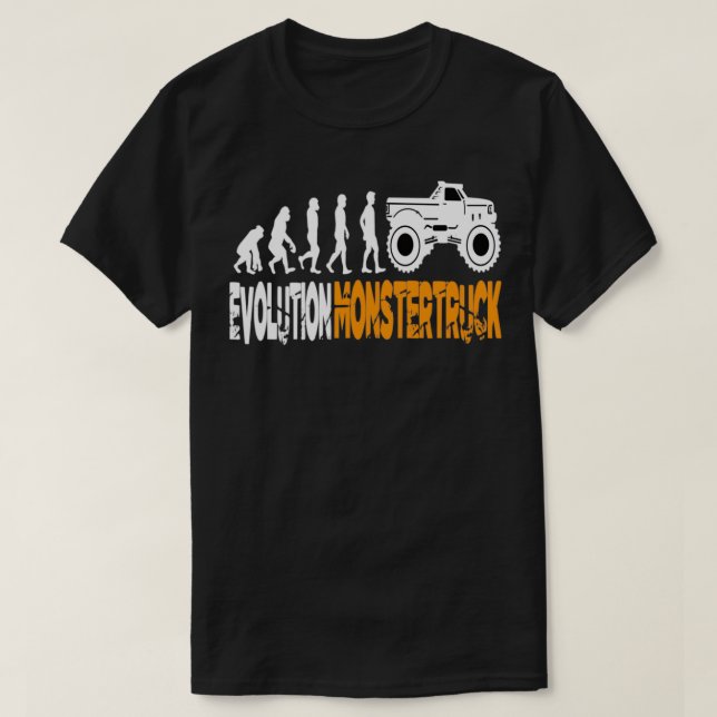 Camiseta Camión monstruo de la evolución 2 (Diseño del anverso)