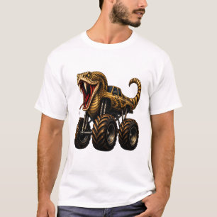 Camiseta Camión Monstruo de Serpiente de Cascabel Veneno
