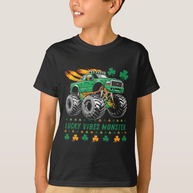 Camiseta Camión Monstruo del Día de los Padres (Anverso)