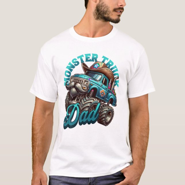 Camiseta Camión Monstruo Día del Padre (Anverso)