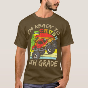 Camiseta Camión Monstruo Dinosaurio Antiguo Estoy Listo Par