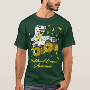Camiseta Camión Monstruo Dinosaurio Conciencia del Cáncer I