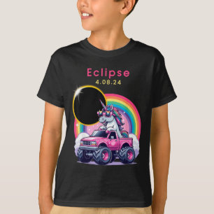 Camiseta Camión Monstruo Eclipse Solar Total de Niña