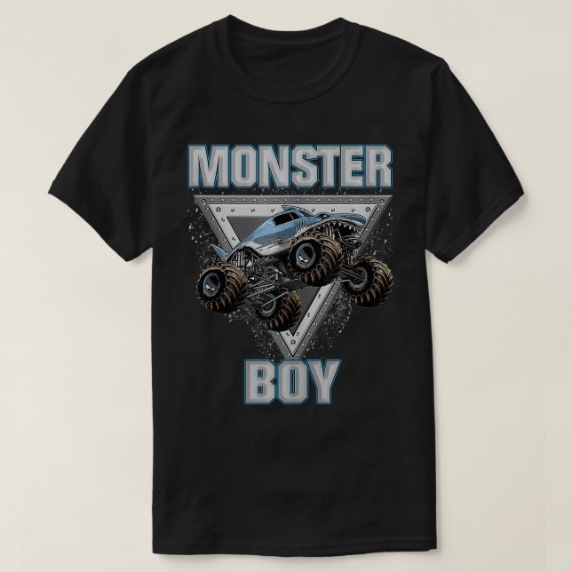 Camiseta Camión monstruo es mi mochila (Diseño del anverso)