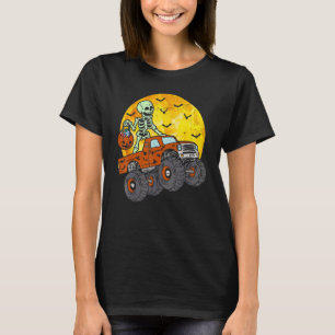 Camiseta Camión Monstruo Esqueleto Caramelo Luna Niño de 1