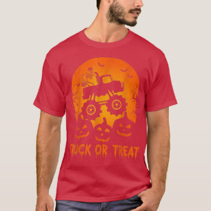 Camiseta Camión Monstruo Esqueleto Caramelo Luna Niños Todd