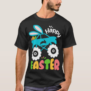 Camiseta Camión Monstruo Gracioso Con Huevos De Pascua De A