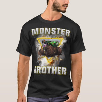 Camiseta Camión Monstruo Hermano Retro Vintage