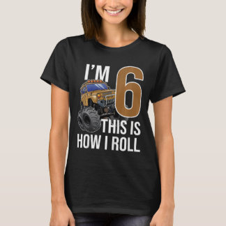 Camiseta Camión Monstruo Infantil 6 Años Nacimiento 6 Años