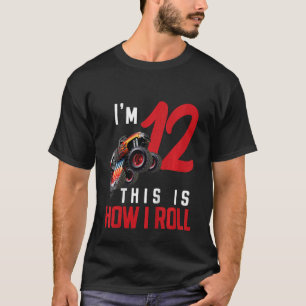 Camiseta Camión Monstruo Infantil Duodécimo Así Es Como Rol