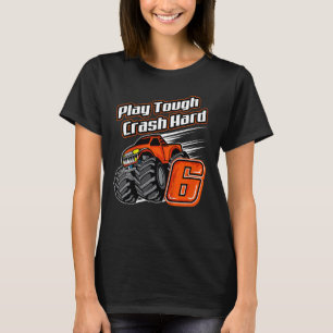 Camiseta Camión Monstruo Infantil Juega Jugador Duro Crash