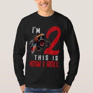 Camiseta Camión Monstruo Infantil Segundo Cumpleaños Así Es