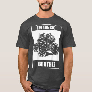 Camiseta Camión Monstruo Infantil Soy El Hermano Mayor Ropa