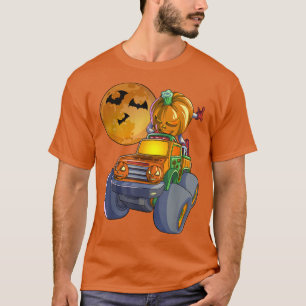 Camiseta Camión Monstruo Jack O Lantern de la calabaza de D