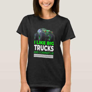 Camiseta Camión Monstruo Me gustan los camiones grandes par