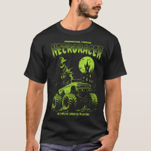 Camiseta Camión Monstruo Necro Corredor Halloween Horror