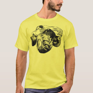 Camiseta Camión Monstruo Negro