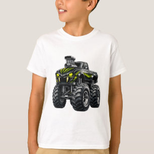 Camiseta Camión Monstruo Ojo de Serpiente Sobrealimentado
