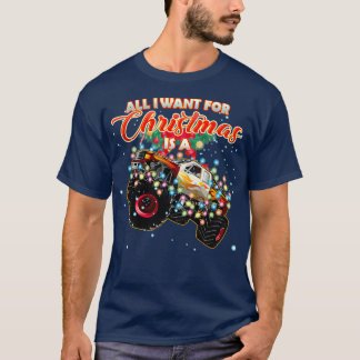 Camiseta Camión monstruo para Navidades