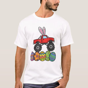 Camiseta Camión Monstruo Pascua Niños Feliz Día de Pascua H