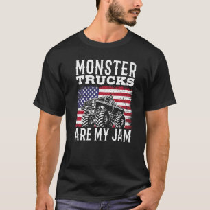 Camiseta Camión Monstruo Patriótico Es Mi Camión Jam americ