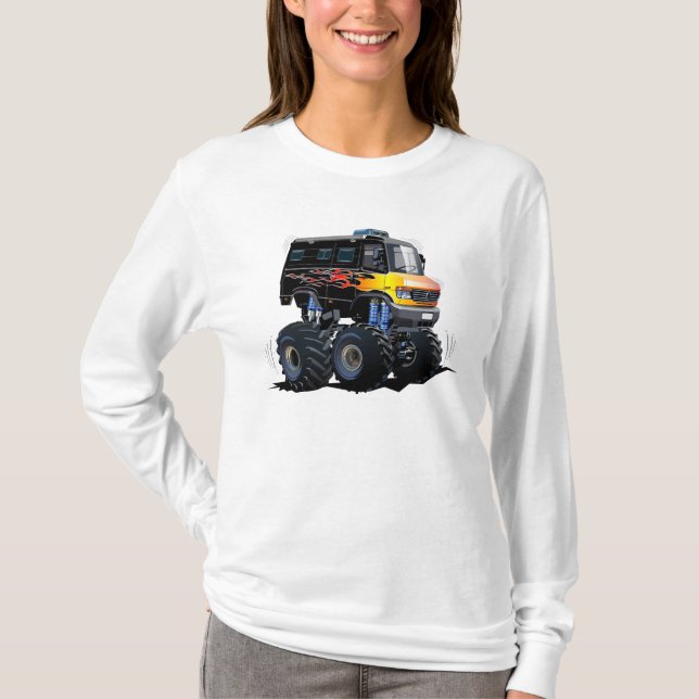 Camiseta camión monstruo personalizado (Anverso)