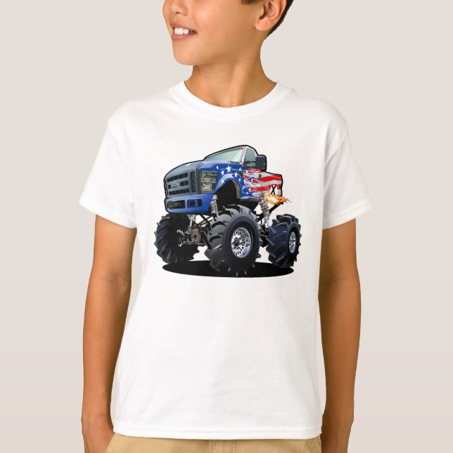 Camiseta camión monstruo personalizado (Anverso)