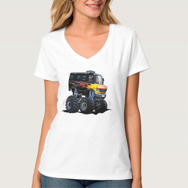 Camiseta camión monstruo personalizado (Anverso)