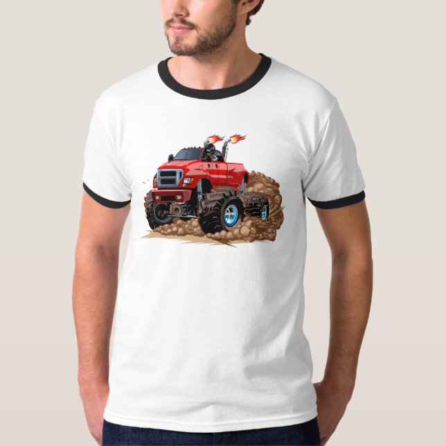 Camiseta camión monstruo personalizado (Anverso)