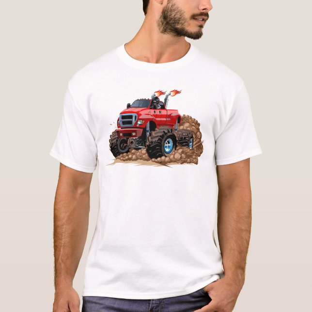Camiseta camión monstruo personalizado (Anverso)