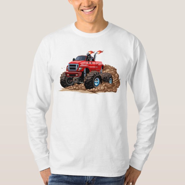Camiseta camión monstruo personalizado (Anverso)