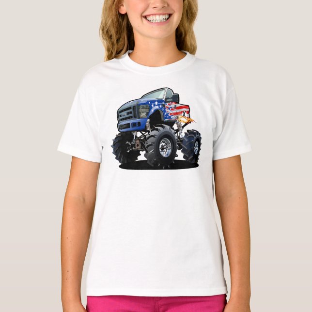 Camiseta camión monstruo personalizado (Anverso)